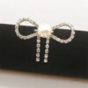 Xiaoxiangfeng Diamond Studded Bow Brooch