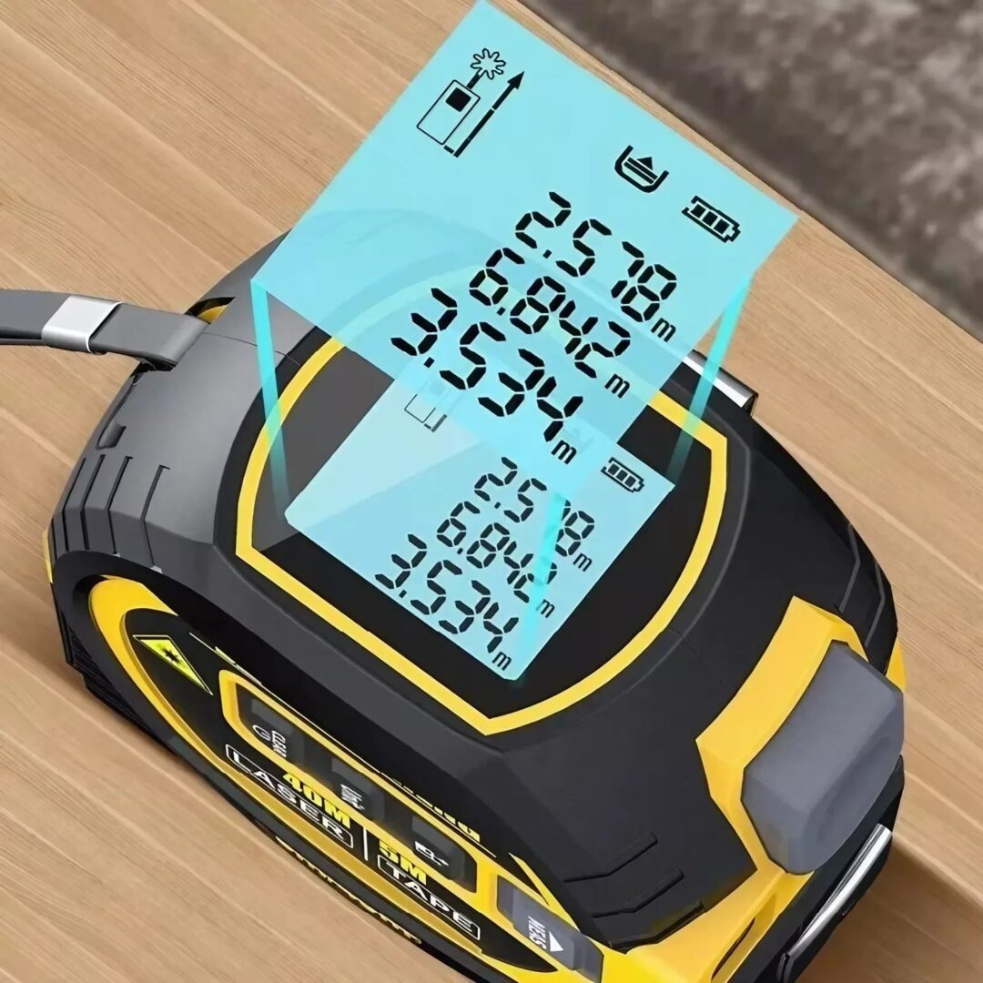 3-In-1 Laser Tape Measure 40/60M Meters Infrared - Image 4