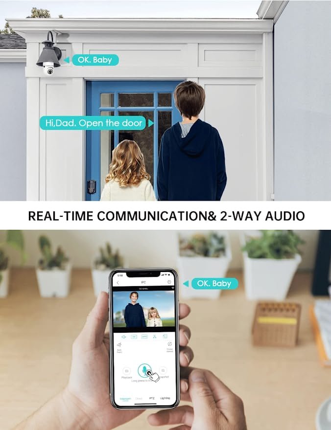 Security Light Bulb Camera - Top-Rated Lightbulb Security Camera - Image 2