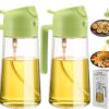 2 Pack Oil Dispenser And Sprayer Bottle