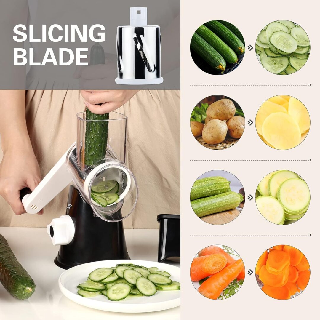 Rotary Cheese Vegetable Manual Grater - Image 6