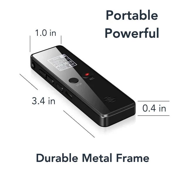 Professional Digital Voice Recorder | Audio Sound Recorder | Auto Saving Files with Built-in Speaker - Image 4