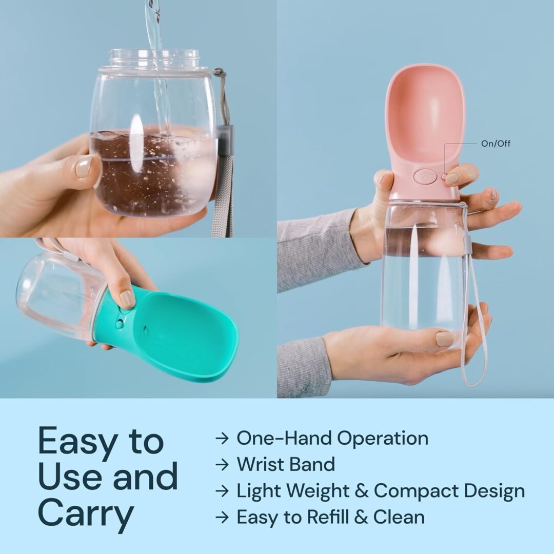 19 oz portable water bottle for dogs - Image 3