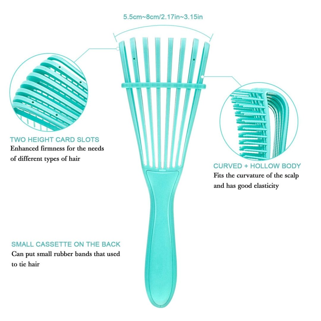 2 Pieces Detangling Brush for Afro America African Hair Textured 3a to 4c - Image 6