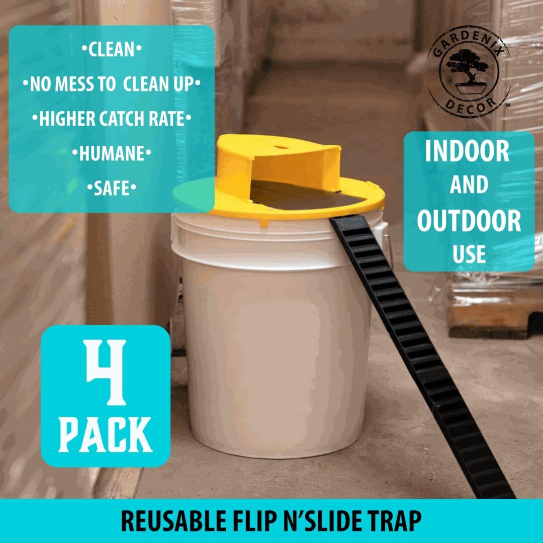 4-Pack Bucket Lid Mouse Trap - Image 2