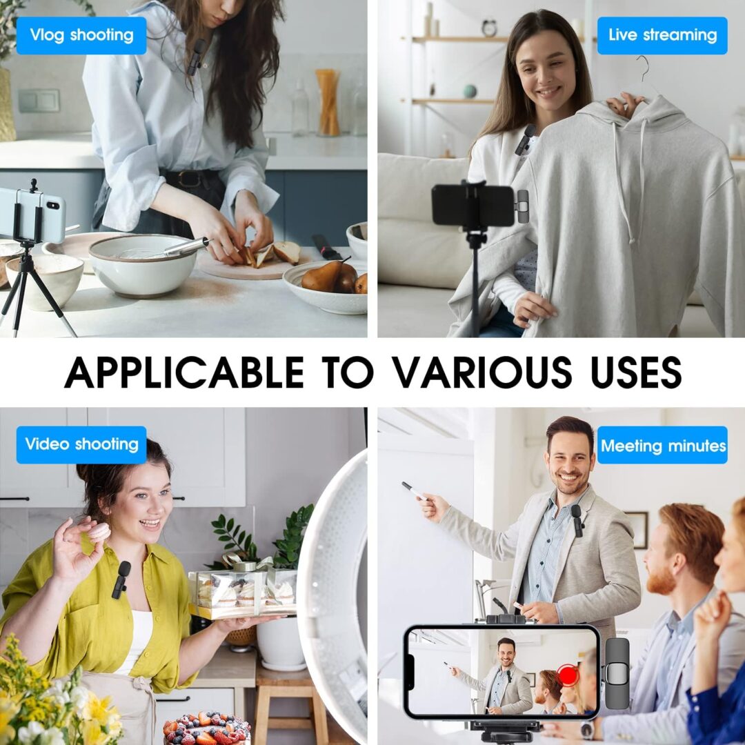 2 Pack Wireless Microphone For Iphone Ipad - Image 8
