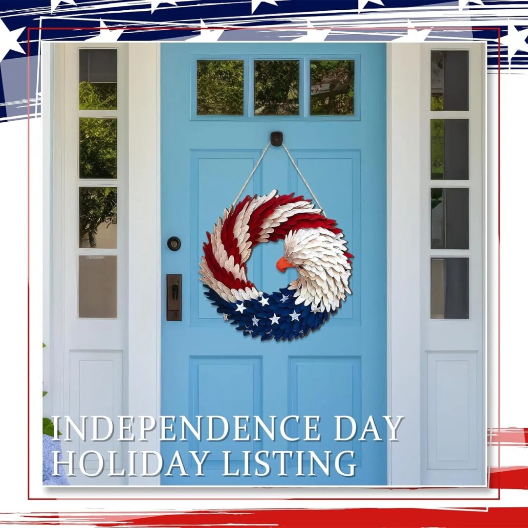 Eagle Wreath Easter Independence Day Decorations - Image 4