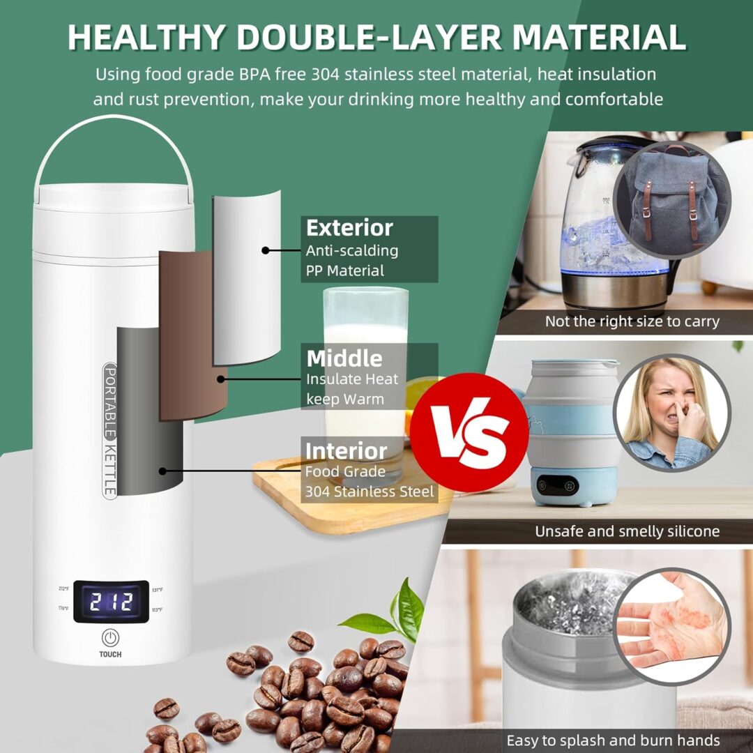 Portable Electric Travel Kettle - Image 4