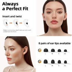 Alternative view of Reusable Noise Cancelling Ear Plugs For Sleeping Focus And Travel