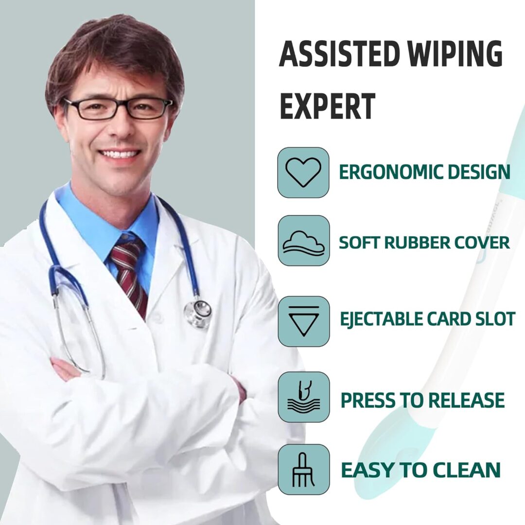2pcs Toilet Aid For Wiping Long Reach Comfort Butt Wiper Tools - Image 4