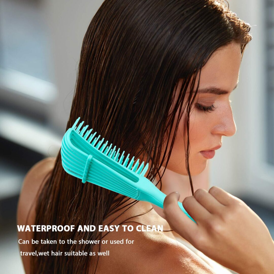 2 Pieces Detangling Brush for Afro America African Hair Textured 3a to 4c - Image 5