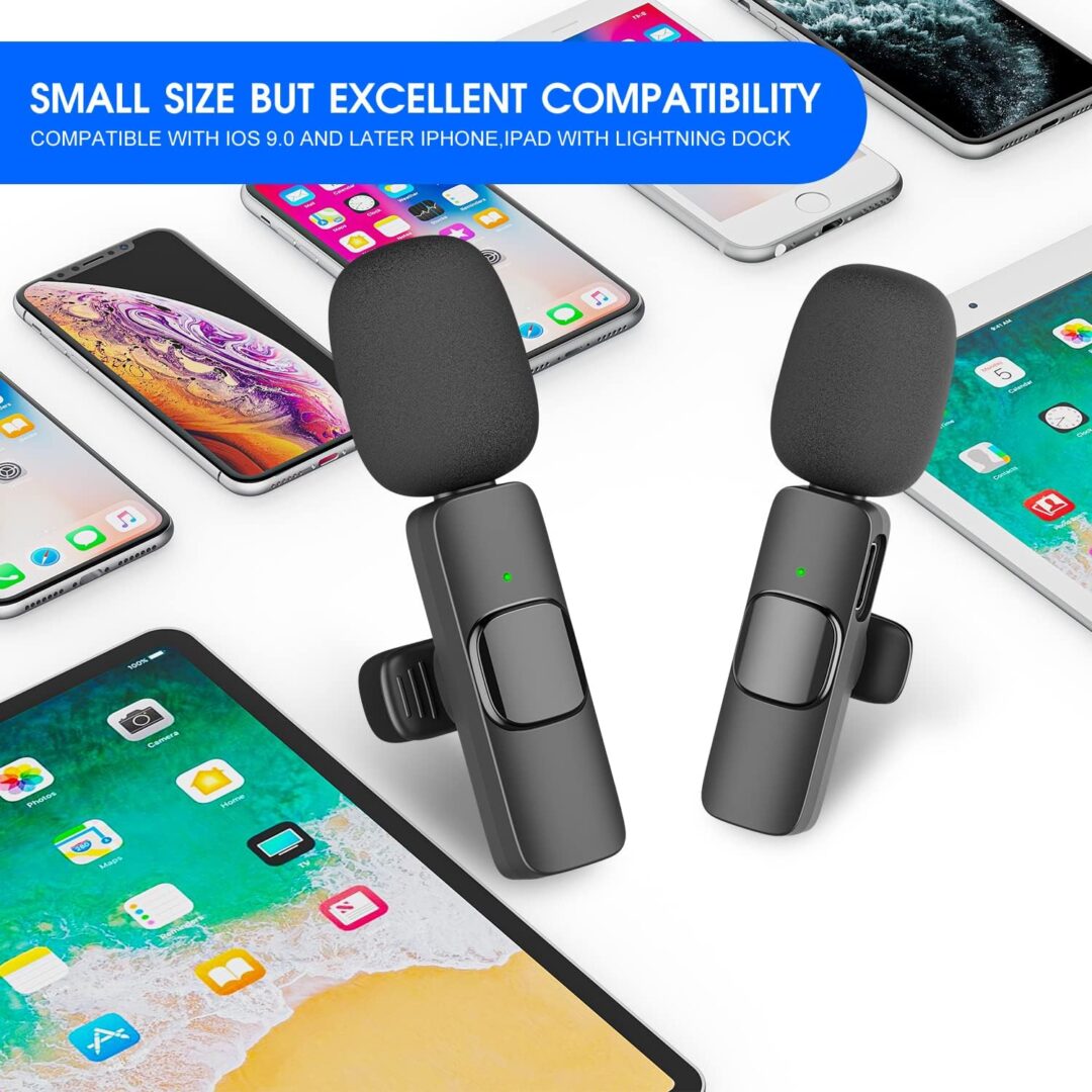 2 Pack Wireless Microphone For Iphone Ipad - Image 4