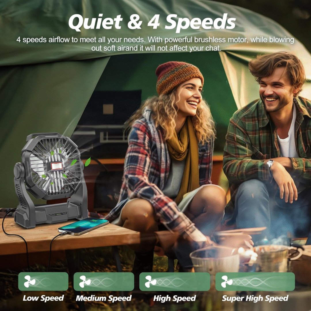 Portable Rechargeable Camping Fan - Image 7