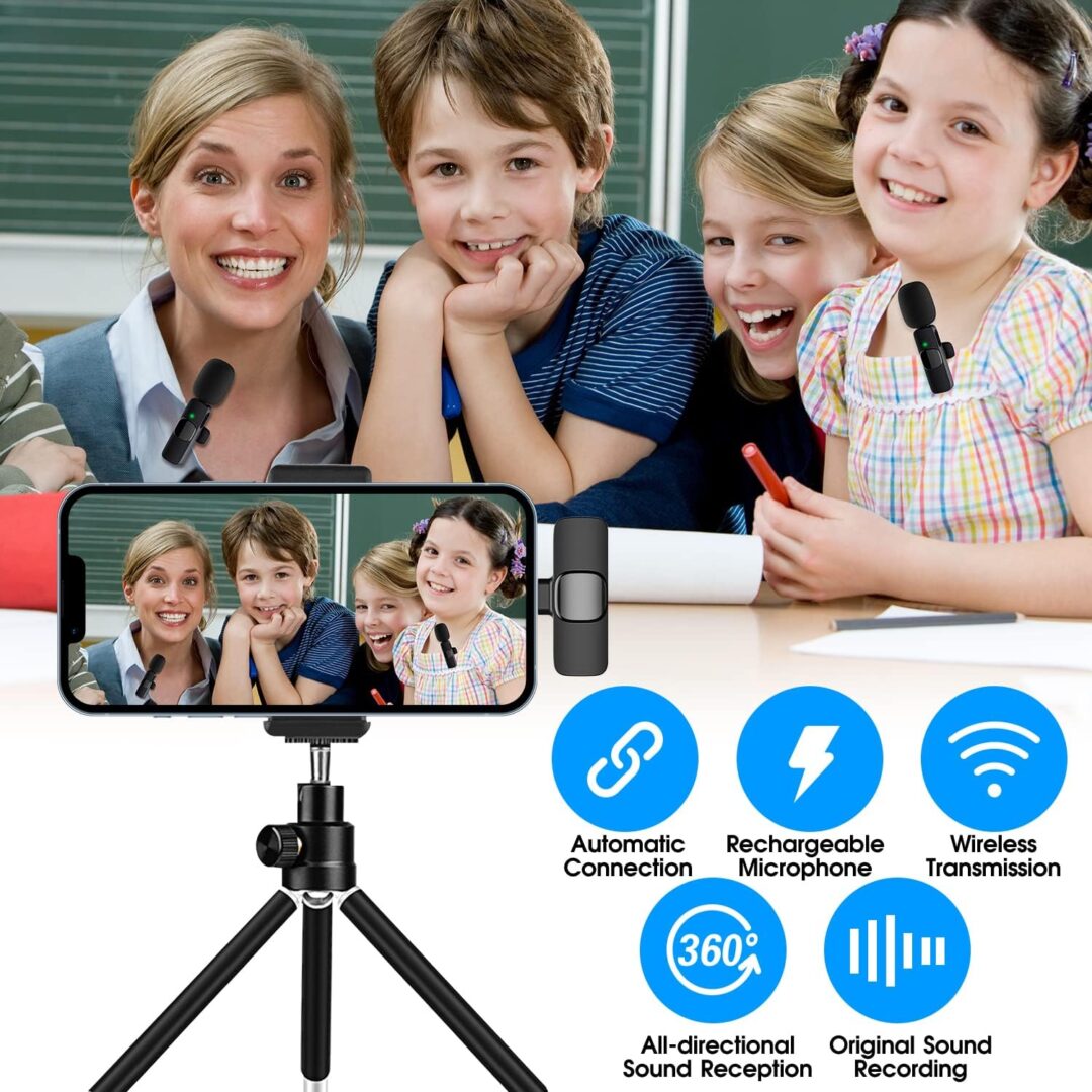 2 Pack Wireless Microphone For Iphone Ipad - Image 7