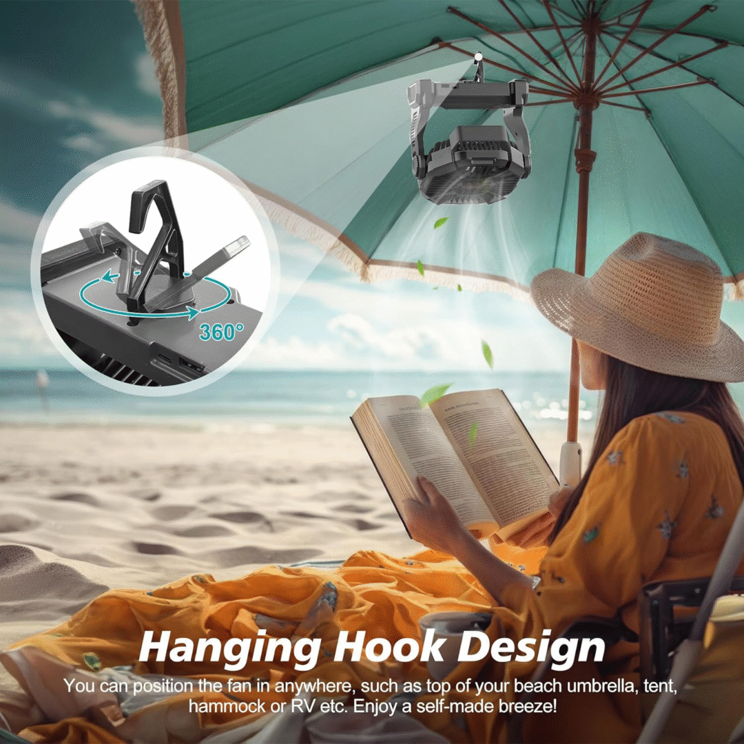 Portable Rechargeable Camping Fan - Image 5