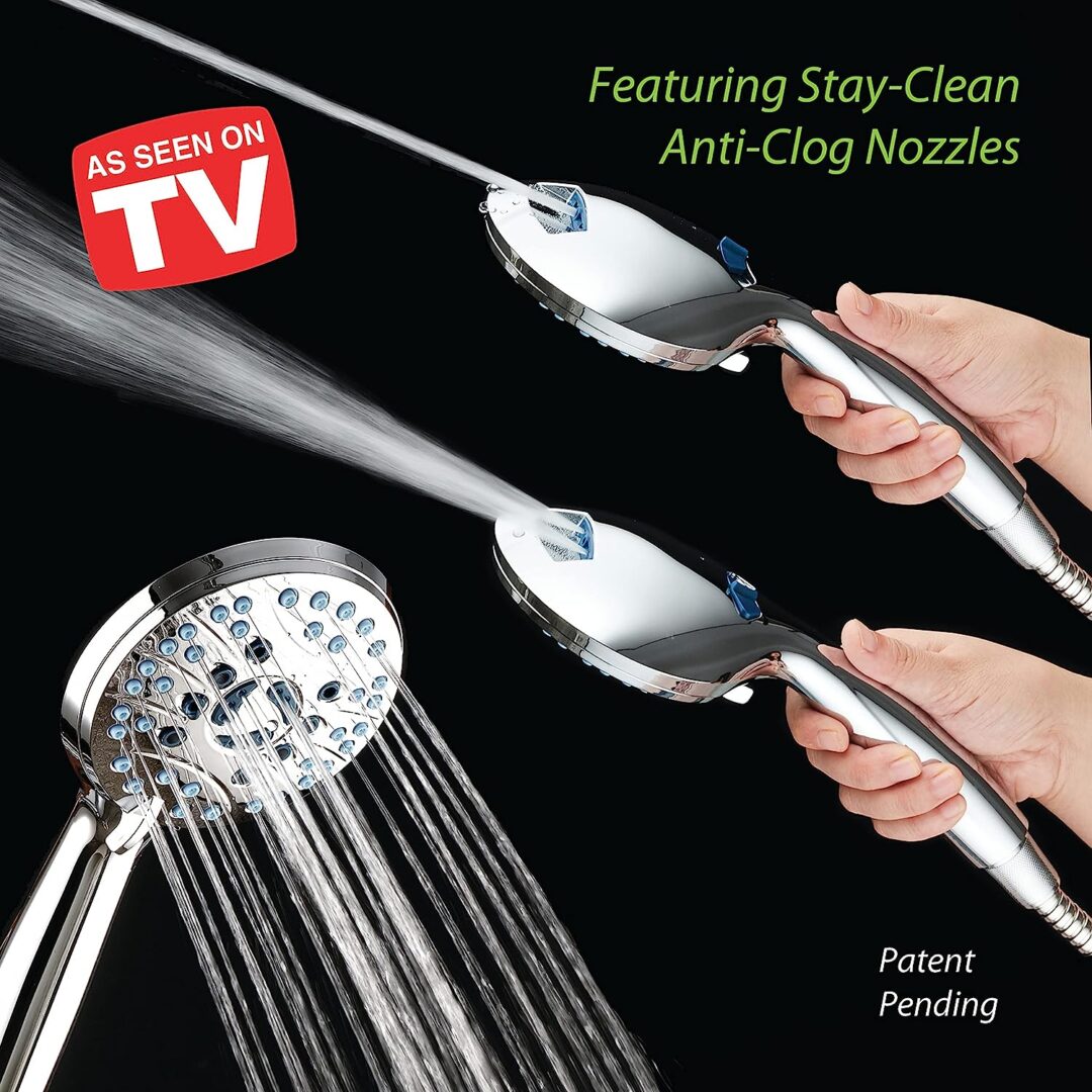 Adjustable Pressure Handheld Shower Head With A Hose - Image 4