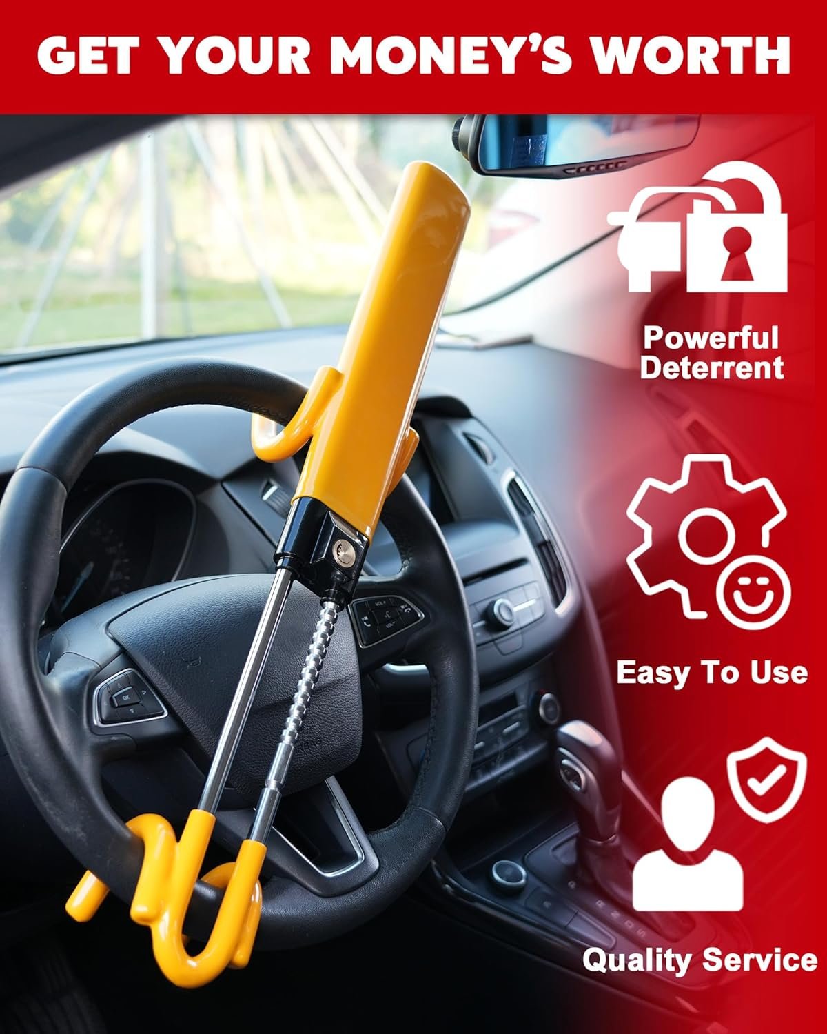 Car Steering Wheel Lock - Image 2