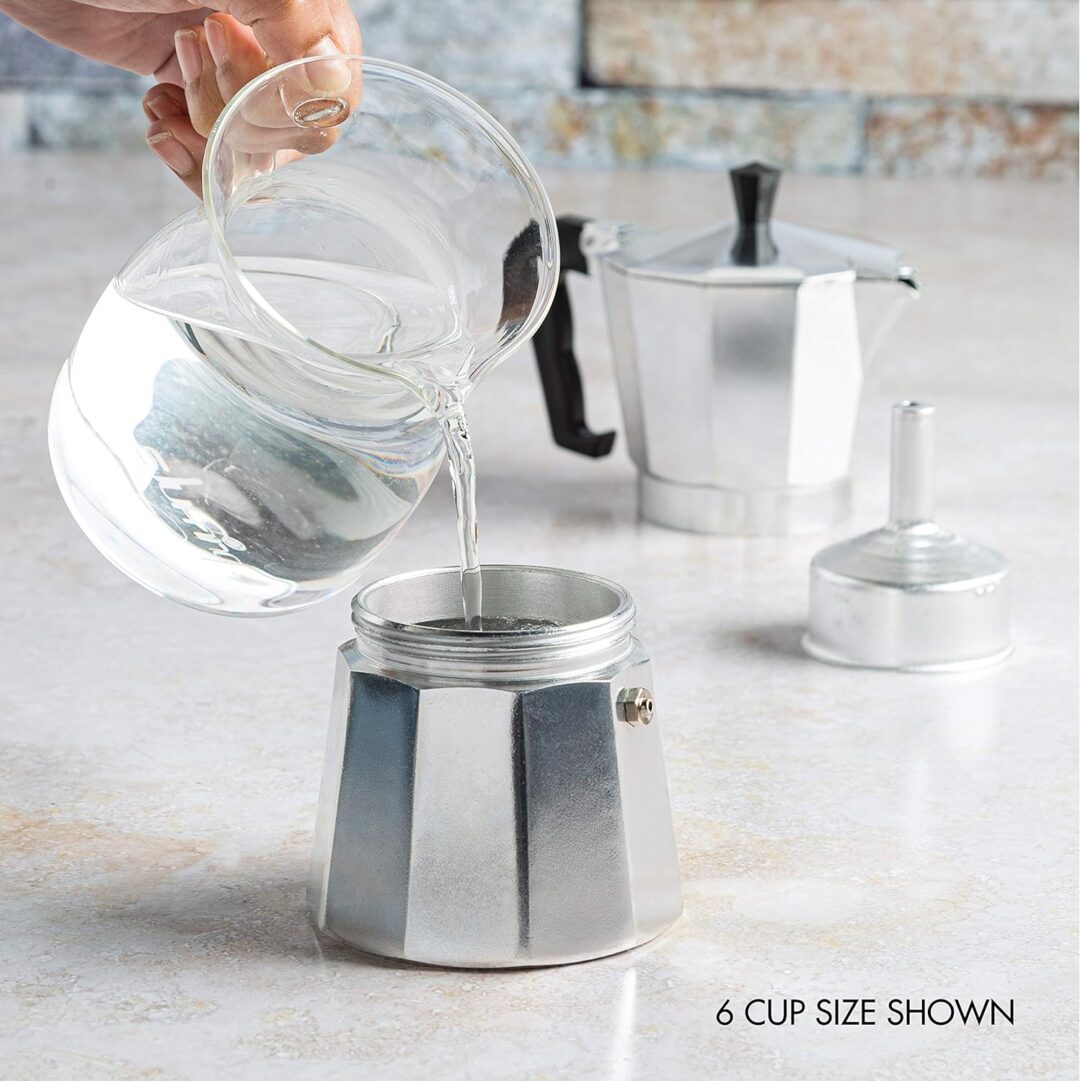 Classic Stovetop Espresso and Coffee Maker, Moka Pot for Italian and Cuban Café Brewing - Image 2