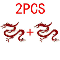 2 Sets Of Chinese Style Zodiac Retro Temperament Dragon Totem Brooch