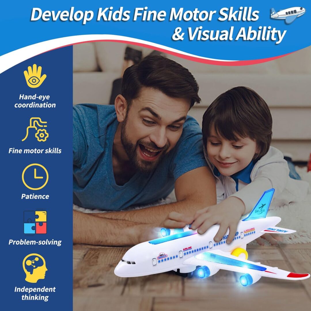 Electric Airplane Toy With Music And Light Effects - Image 3