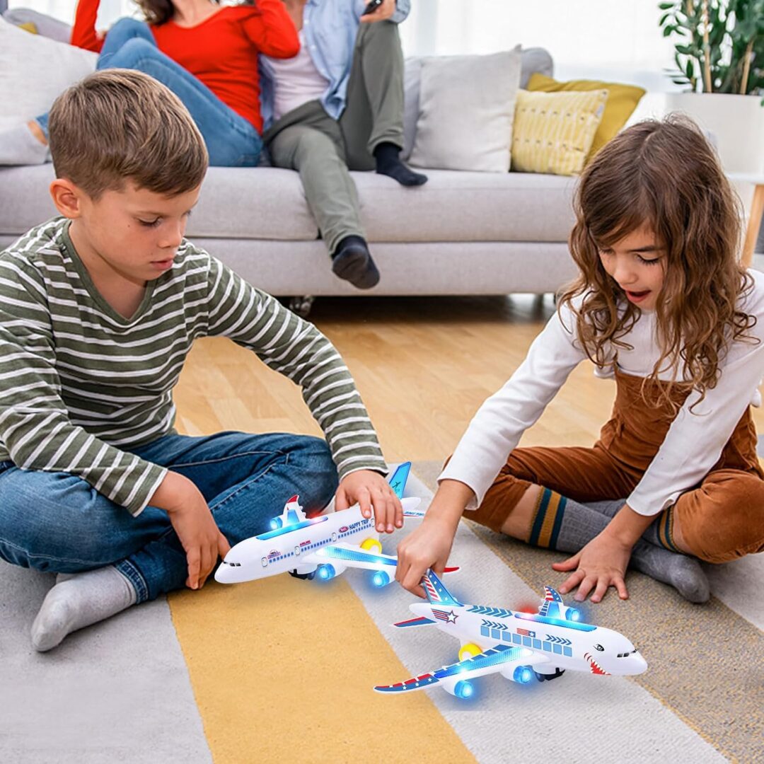 Electric Airplane Toy With Music And Light Effects - Image 4