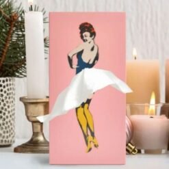 Classy Girl Tissue Box Retro Plastic Tissue Case Lady Gorgeous Turn Pattern Tissue Boxes Funny Tissue 1 1