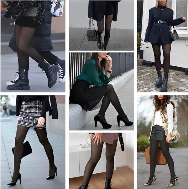 Warm fleece-lined tights - Image 5