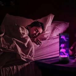 Alternative view of LED jellyfish aquarium table night light