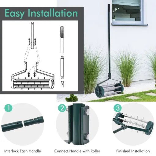 Heavy Duty Manual Lawn Spike Soil Aerator - Image 7
