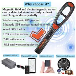 Alternative view of GPS tracker detector - the latest technology with free detection tube