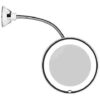 10X LED mirror on suction cup