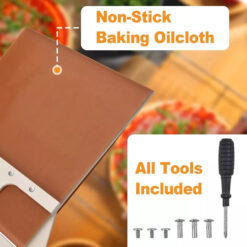 SlidingPizzaPeelNon StickwithHandleEasyTransferPizzaToolMagicShovel5