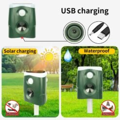 Smartsonic 360 Animal Repellent Deterrent 3 in 115