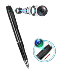 Mini Camera Pen Pocket Digital Voice Video Recorder for Business Conference 1080P Wearable Body Micro Cam Security Cameras