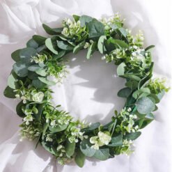 Alternative view of Elegant Eucalyptus Wreath
