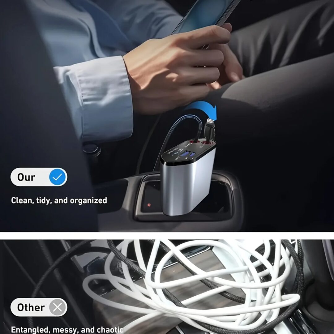 120W Retractable Car Charger - Image 6