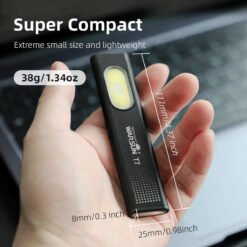 Alternative view of LED Keychain Flashlight with Magnet