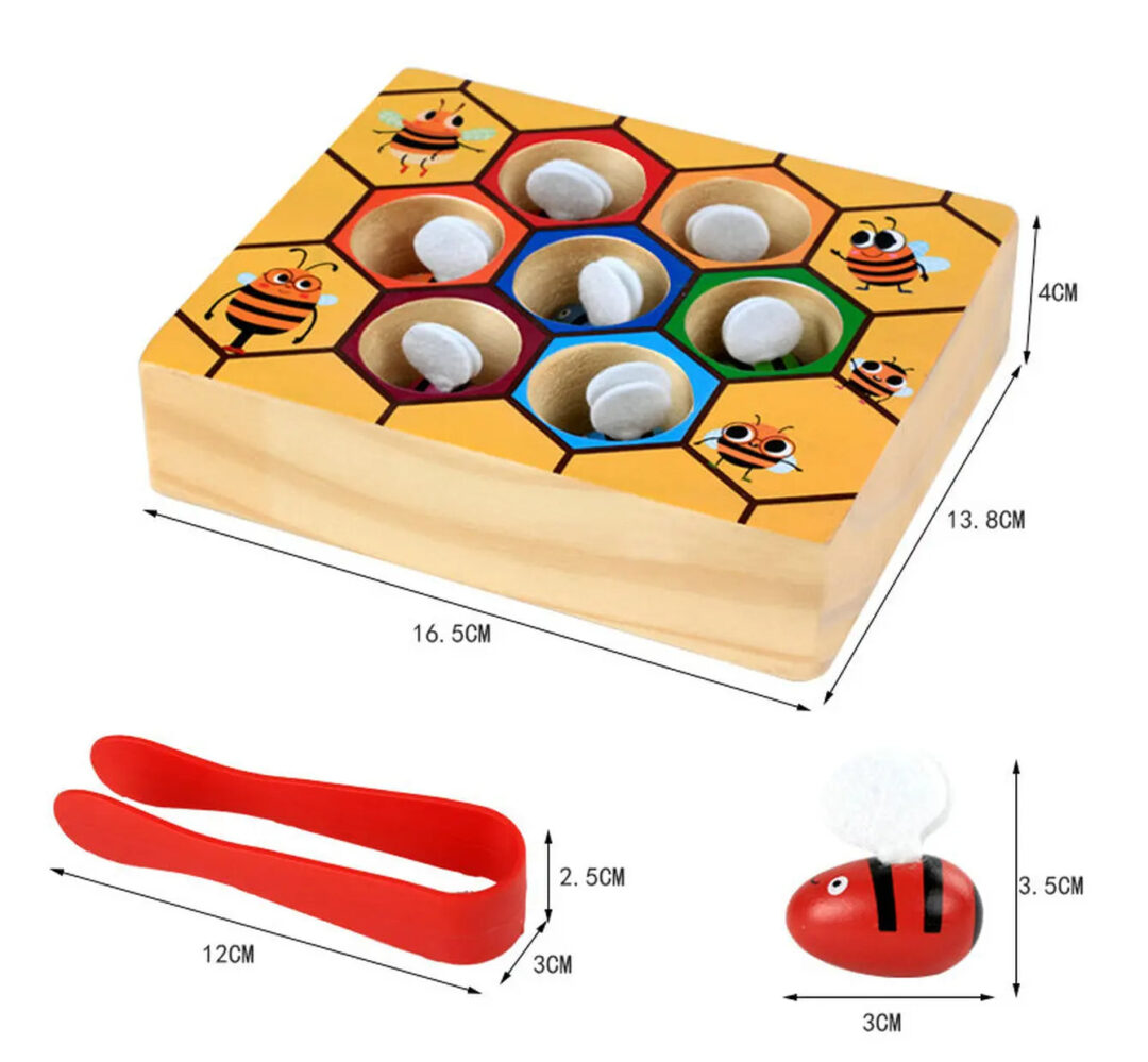 Wooden Beehive Montessori Game - Image 3