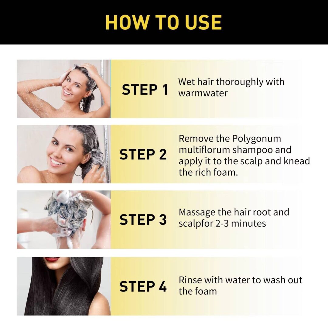 Black Hair Shampoo Dye - Image 9