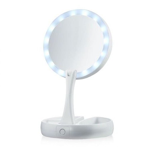 LED Folding Vanity Mirror - Image 2