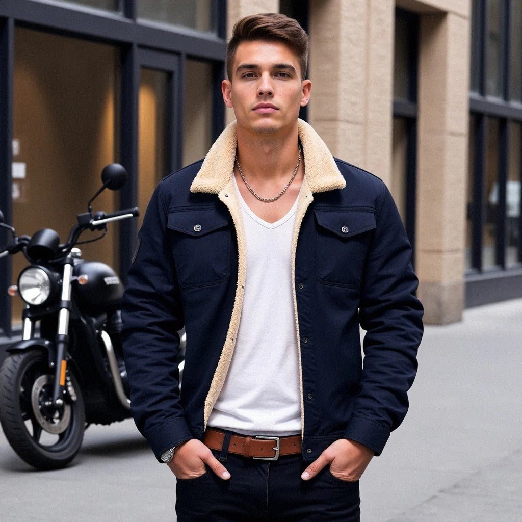 Vintage Bomber Jacket for Men - Image 10
