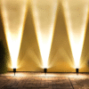 Waterproof LED Solar Multi-zoom Spot Light Landscape Lighting RGB