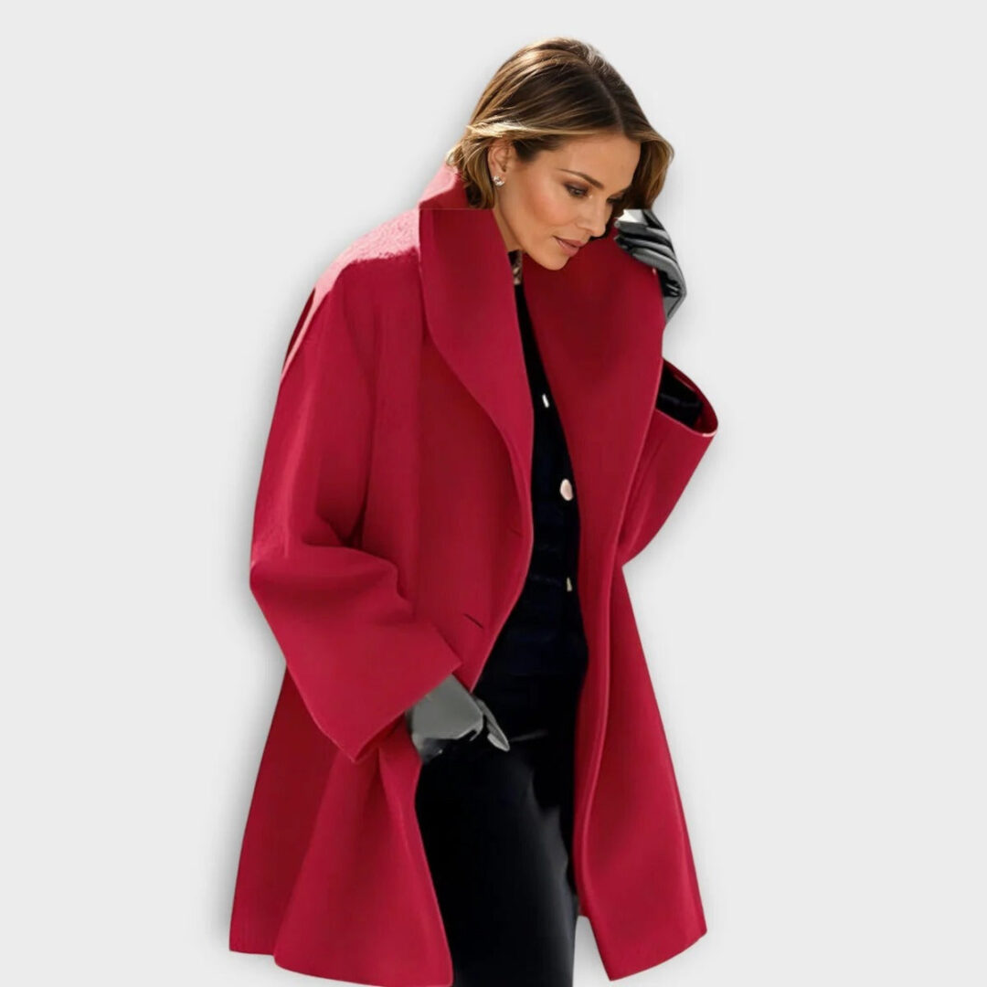 Luxurious Windproof Wool Coat For Women - Image 2