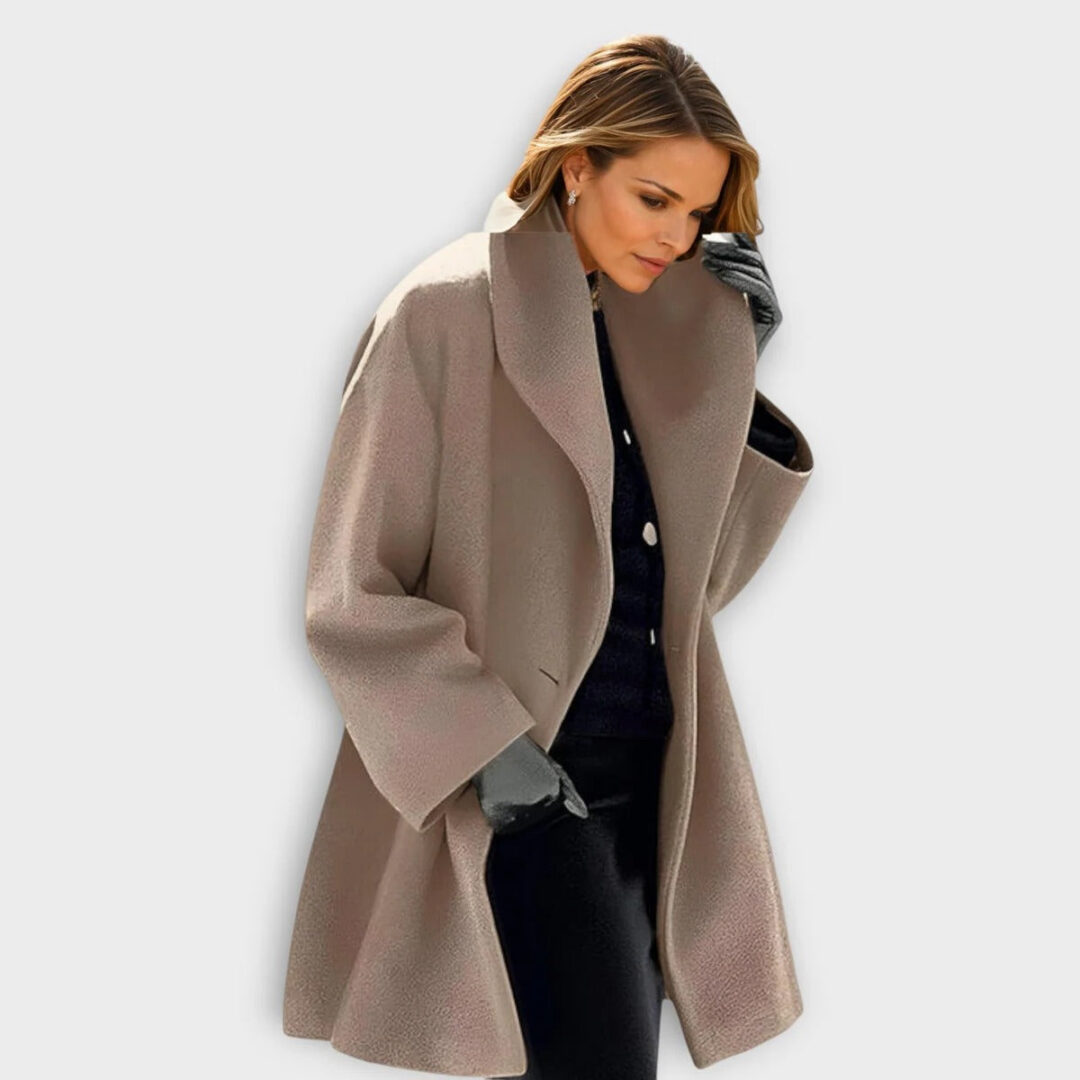 Luxurious Windproof Wool Coat For Women - Image 4