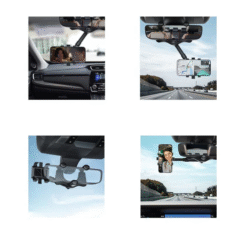 Alternative view of Rotatable and Retractable Car Phone Holder - 360 Degree Rear View Mirror Phone Holder