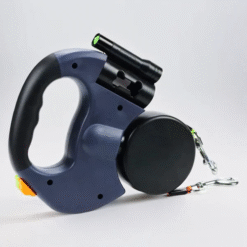 Alternative view of Dual Retractable Dog Leash with Flashlight & Waste Bag Holder