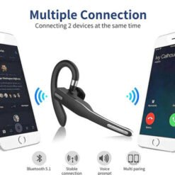 Alternative view of Trucker Dual Mic Wireless Bluetooth 5.1 Noise Cancelling Headset/Earpiece