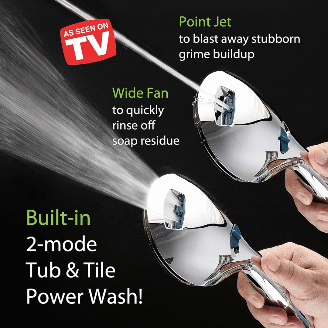 Adjustable Pressure Handheld Shower Head With A Hose - Image 8